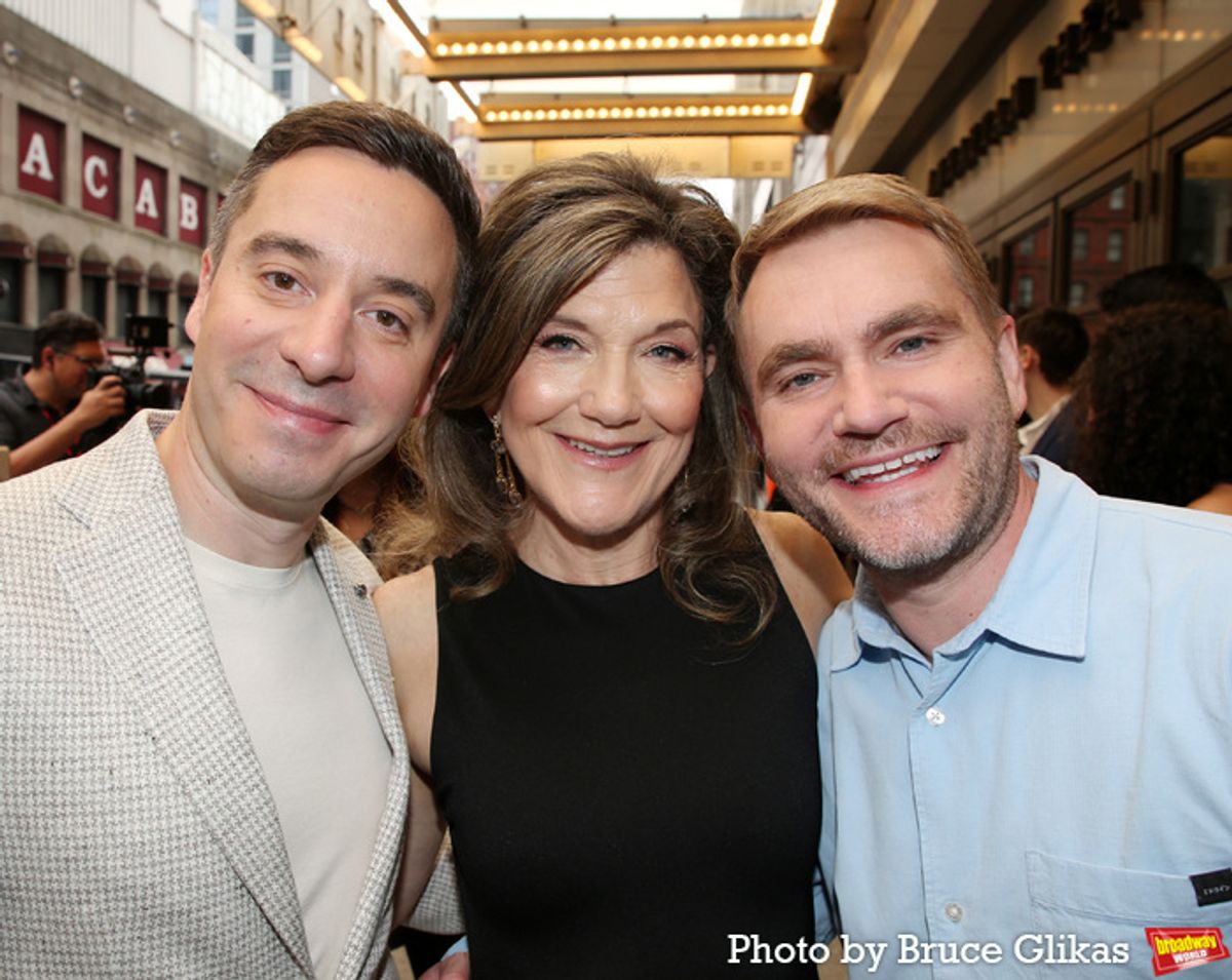 Playwright James Graham, Victoria Clark and Director Adam Penford at 