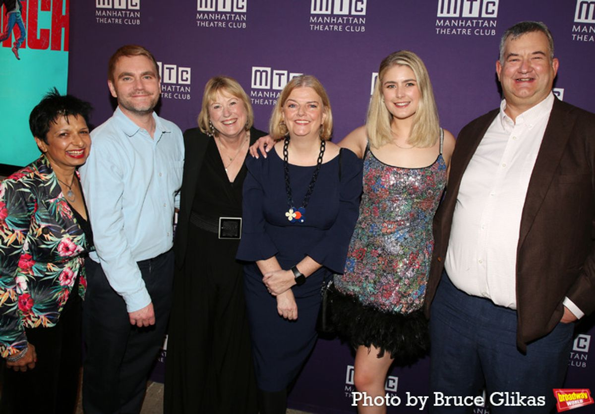 Nottingham Playhouse's Board Member Shobna Bazzaz, Artistic Director Adam Penford, Chair of the Board Amanda Farr, Chief Executive Stephanie Sirr, Producing Director Amanda Bruce and Board Member Andy Batty   at 