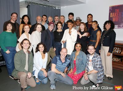 The Cast & Company of "The Baker's Wife" including Director Gordon Greenberg, Jill Ra Photo