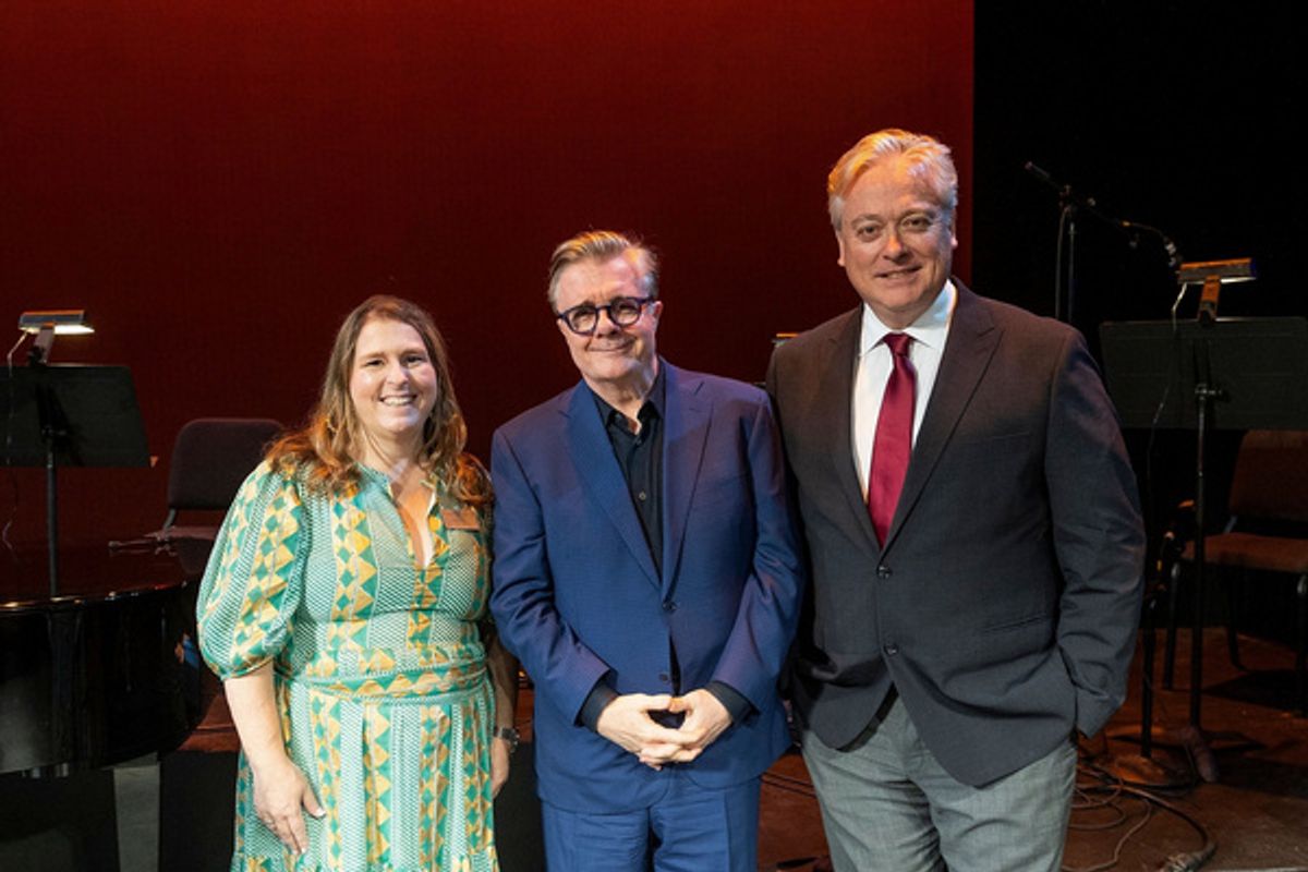 Beth Huisking, Nathan Lane, and Mark Shanahan at 