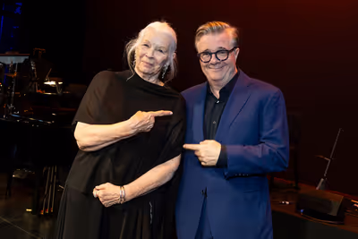 Anne Keefe and Nathan Lane Photo
