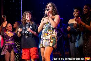 Lucy Moss, Toby Marlow and cast members of SIX Photo