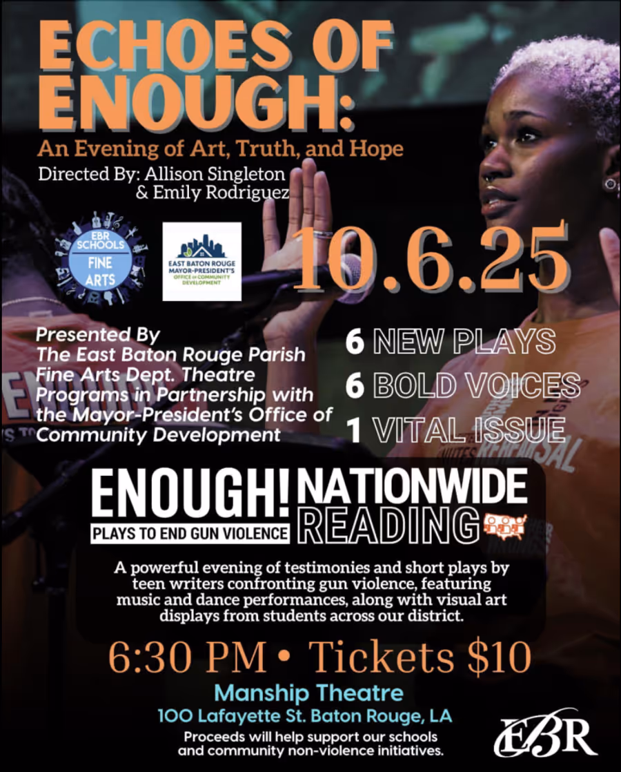 When 'Enough' Is Too Much: Silencing Plays to End Gun Violence in Baton Rouge Image