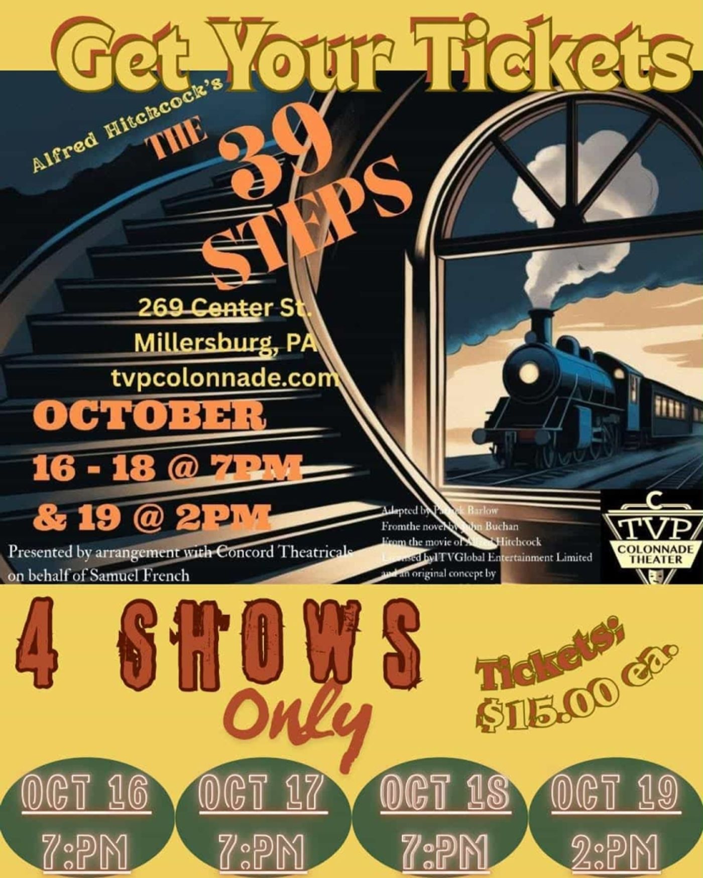 Interview: Various Artists of THE 39 STEPS at Twin Valley Players Colonnade  Image
