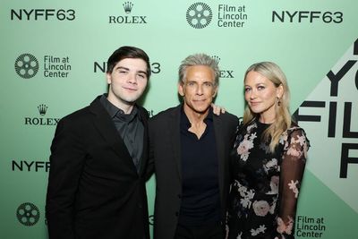 Quin Stiller, Ben Stiller and Christine Taylor  Photo