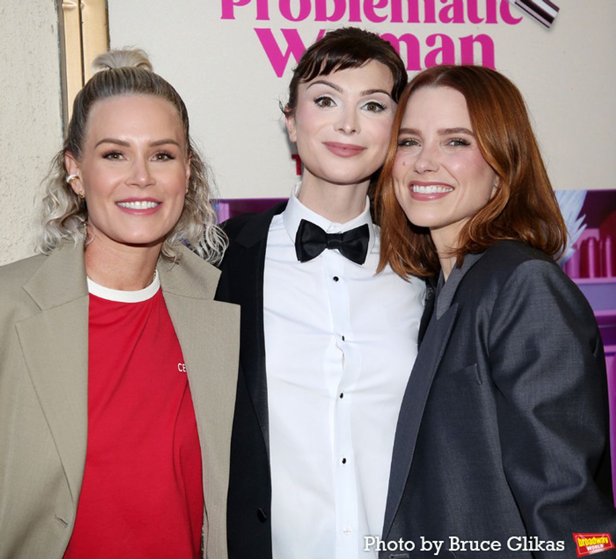 Ashlyn Harris, Dylan Mulvaney, and Sophia Bush at 