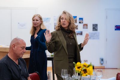 Tracy-Ann Oberman with David Kennedy and Jennifer Westfeldt Photo