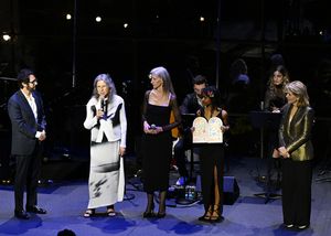 Josh Groban, Ivy Ross, Susan Magsamen and Renée Fleming @ BroadwayWorld Josh Groban, Ivy Ross, Susan Magsamen and Renée Fleming Photo