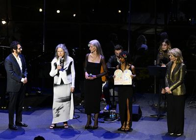 Josh Groban, Ivy Ross, Susan Magsamen and Renée Fleming  Photo
