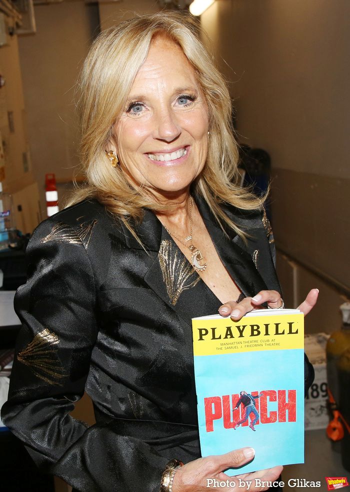 Photos: Timothée Chalamet and Dr. Jill Biden Visit PUNCH Cast Backstage — photo 3 of 4