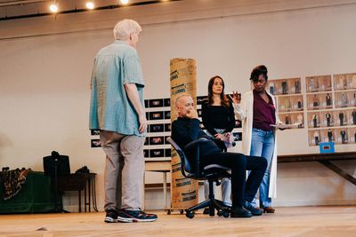 Paul Murphy, Tom Hanks, Jamie Ann Romero, and Michelle Wilson Photo