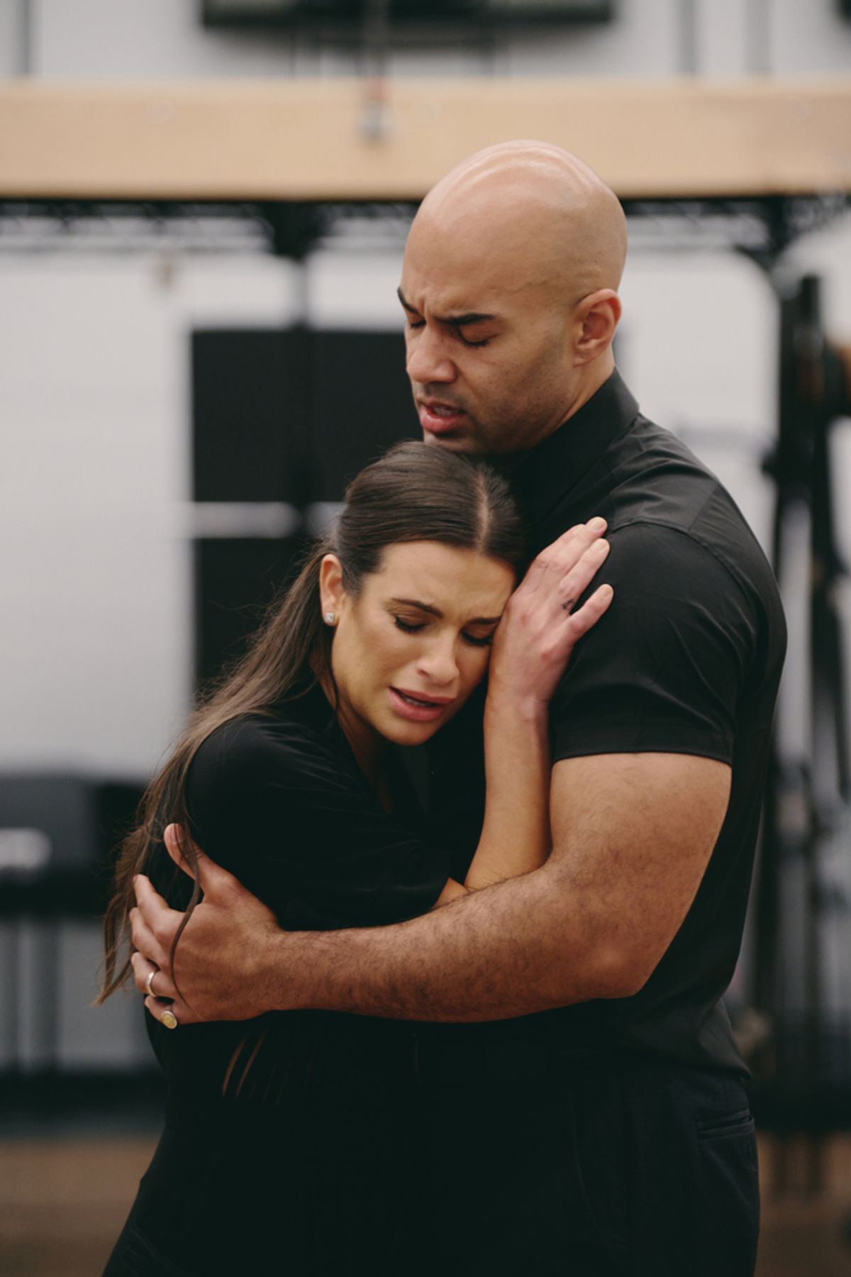 Lea Michele and Nicholas Christopher at 