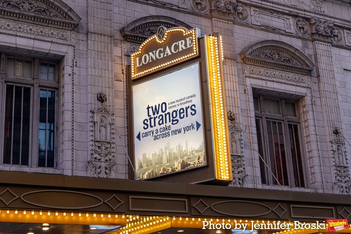 Up on the Marquee: TWO STRANGERS (CARRY A CAKE ACROSS NEW YORK) Image