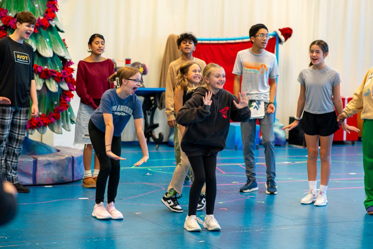 Dr. Seuss's How the Grinch Stole Christmas! in rehearsal at Children's Theatre Company at 