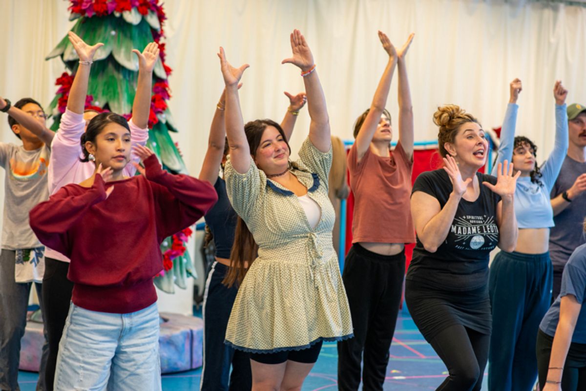 Dr. Seuss's How the Grinch Stole Christmas! in rehearsal at Children's Theatre Company at 