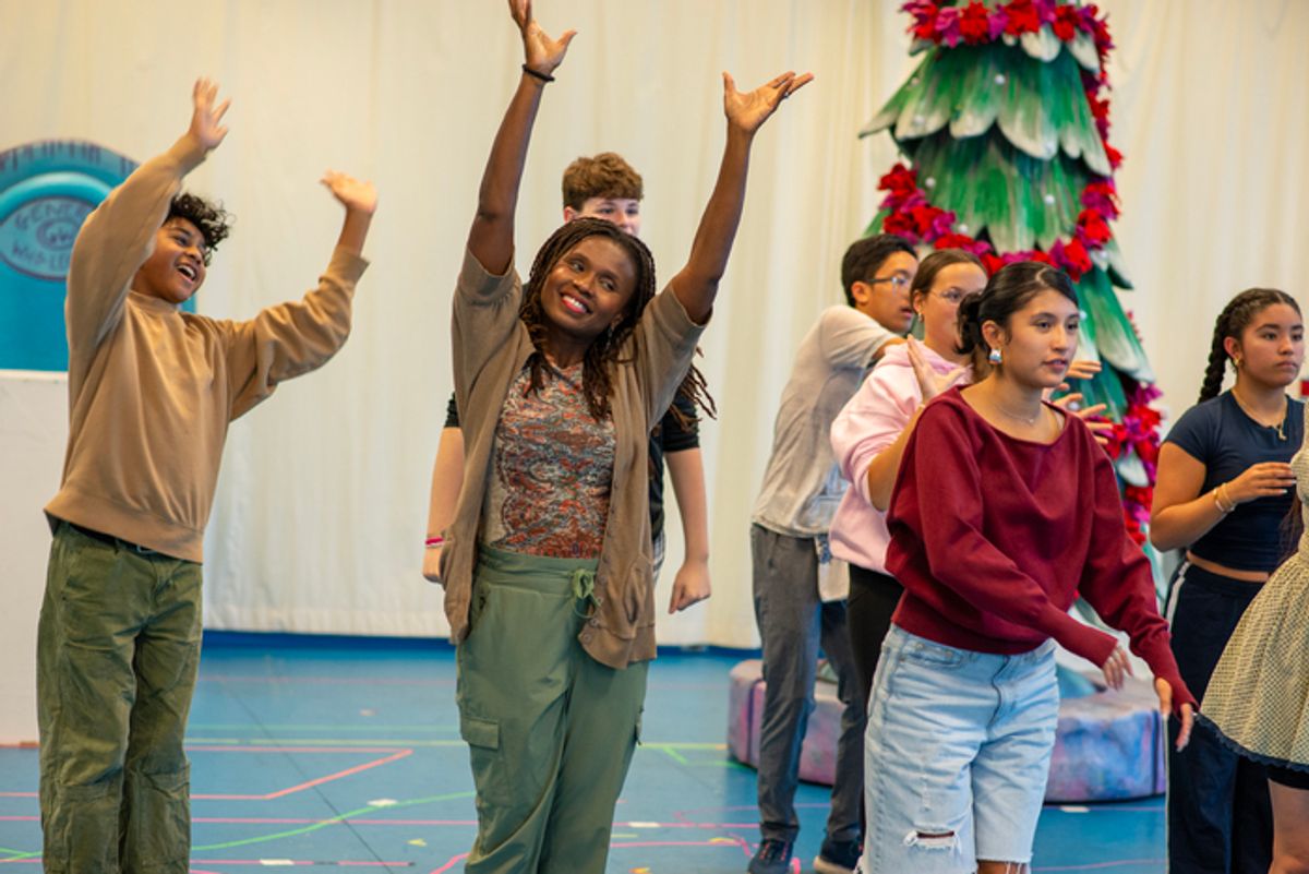 Dr. Seuss's How the Grinch Stole Christmas! in rehearsal at Children's Theatre Company at 