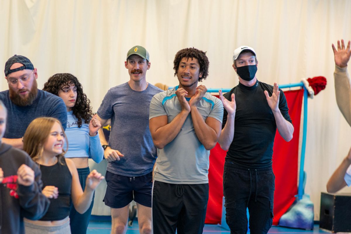 Dr. Seuss's How the Grinch Stole Christmas! in rehearsal at Children's Theatre Company at 