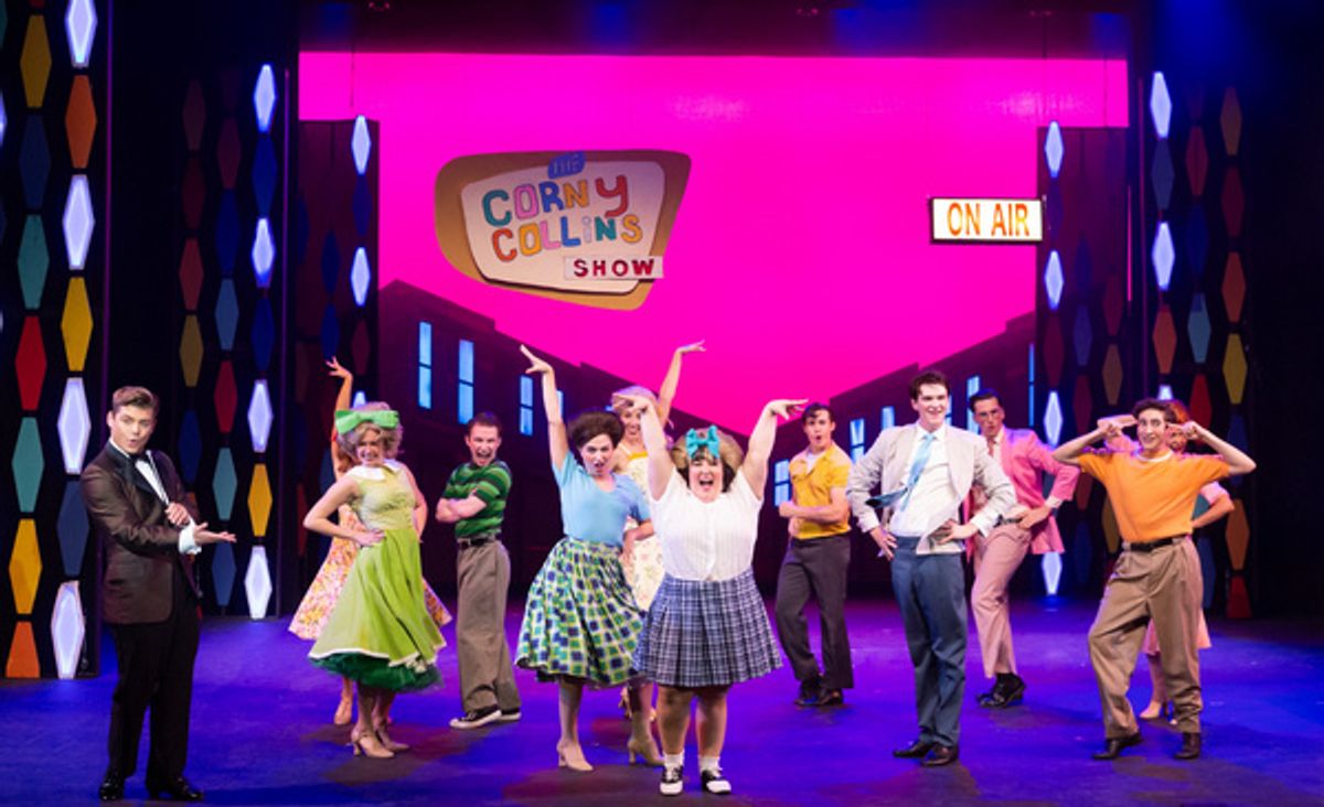 Garrett Clayton and Lexie Martin with the company of HAIRSPRAY at 