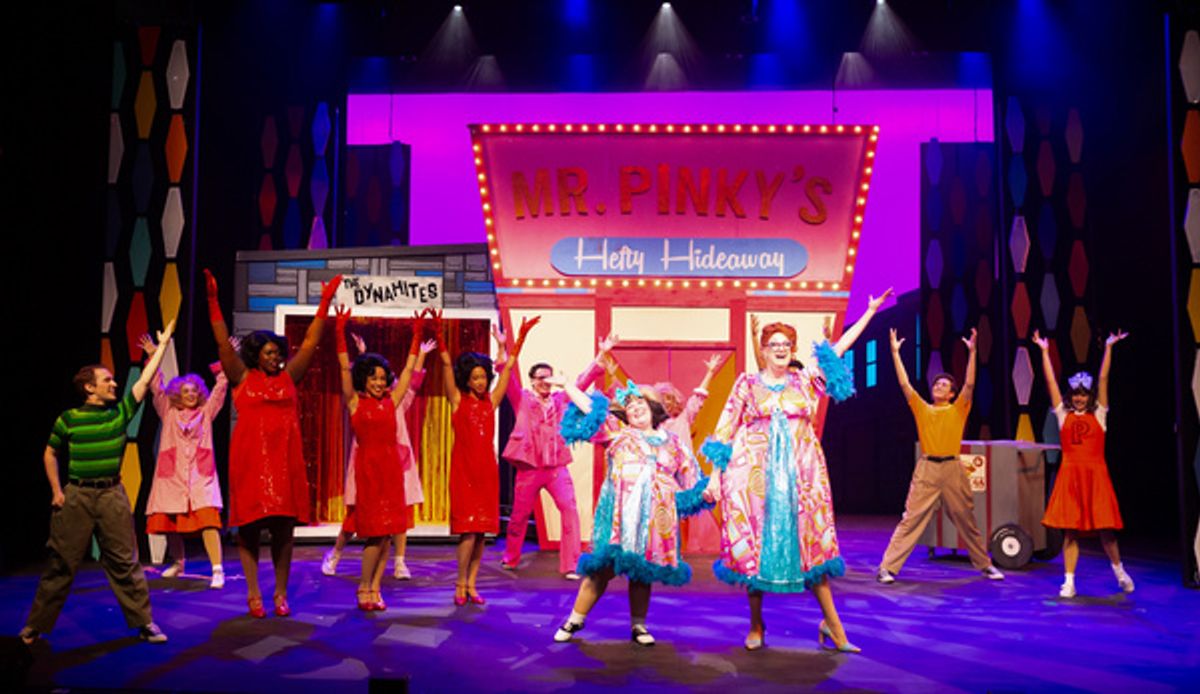 Lexie Martin and Ryan O'Connor with the company of HAIRSPRAY at 