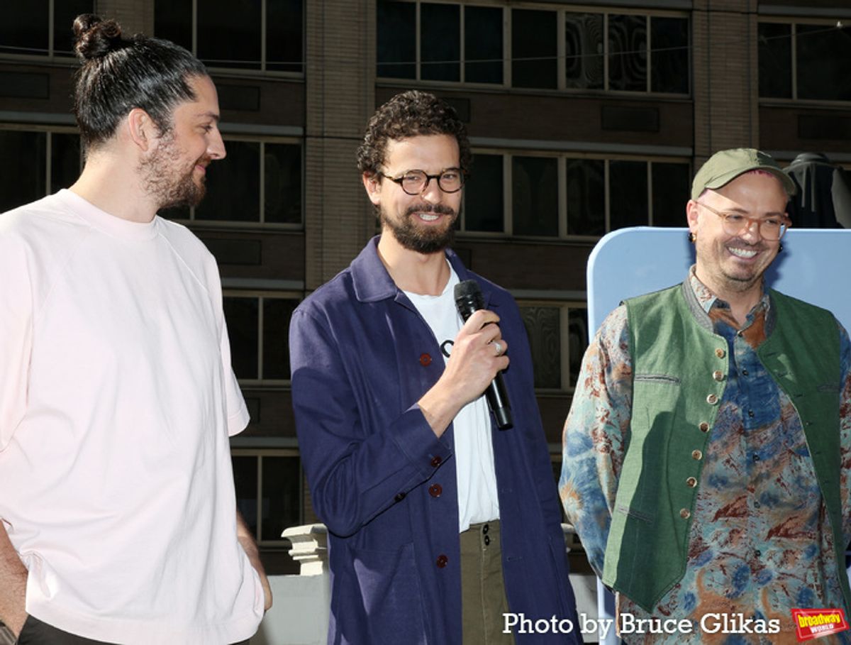 Composer Jim Barne, Composer Kit Buchanan and Director/Choreographer Tim Jackson at 