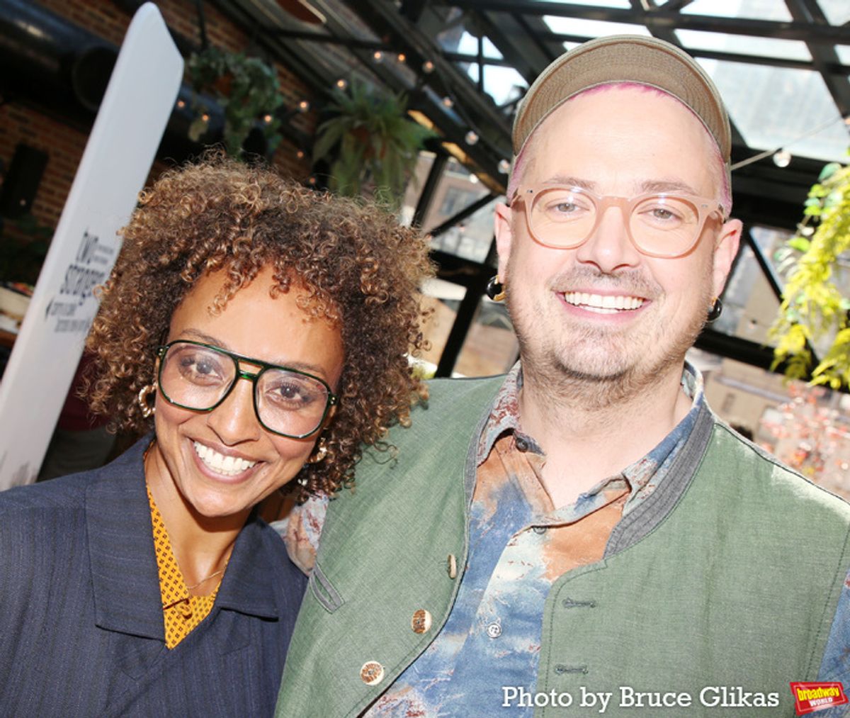 Associate Director/Choreographer Asmeret Ghebremichael and Director/Choreographer Tim Jackson at 