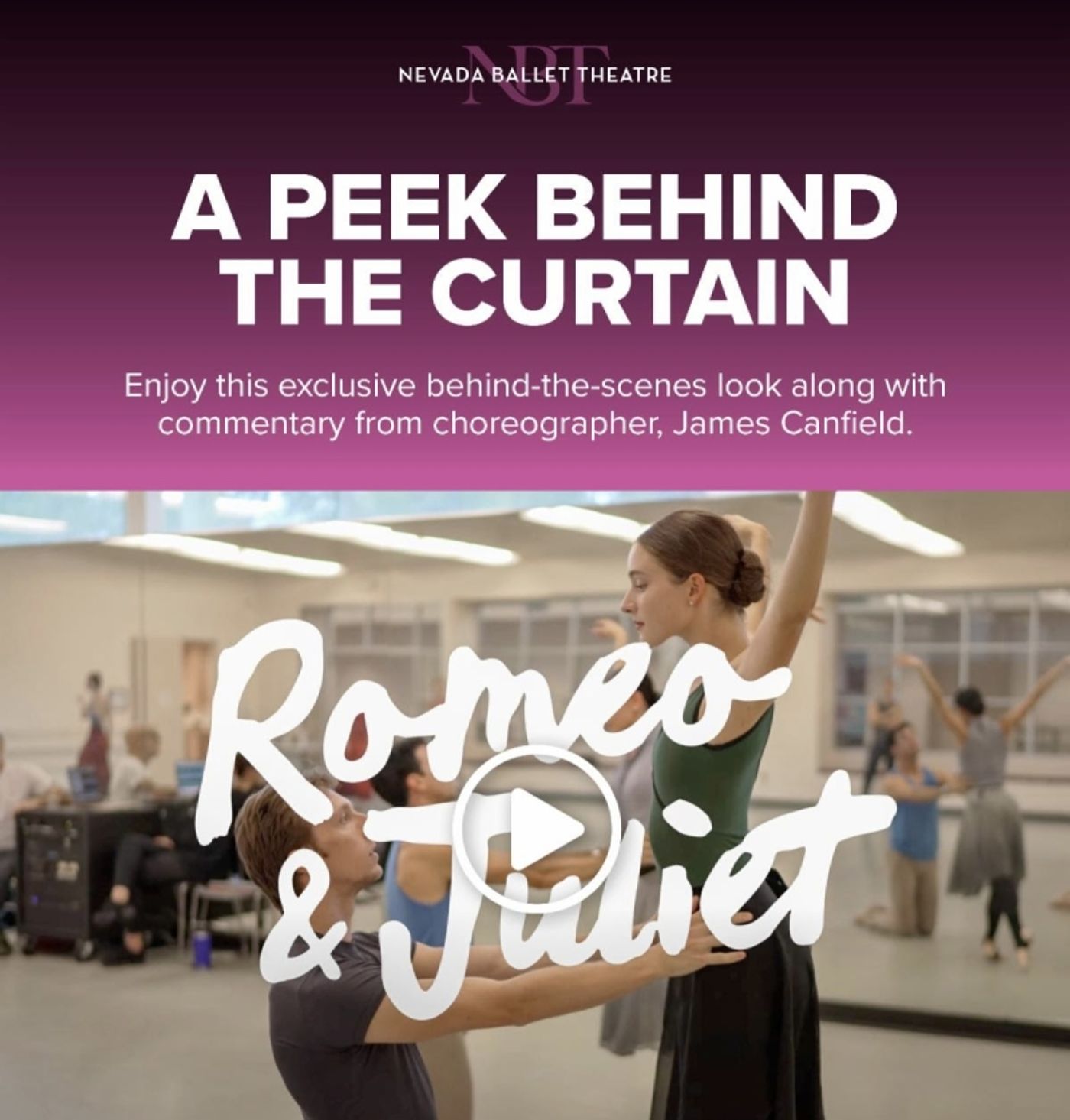 Feature: Nevada Ballet Theatre To Present ROMEO & JULIET October 17–19  Image