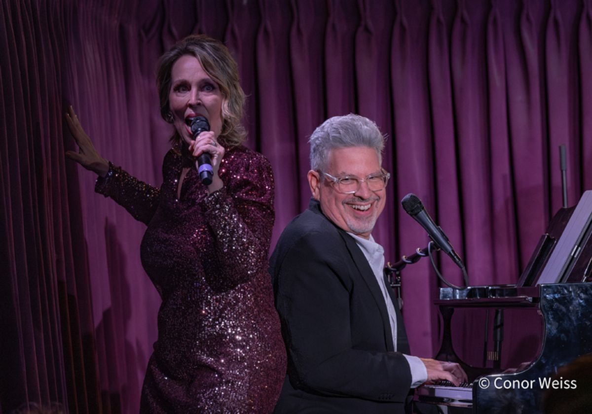 Susie Mosher and Michael Orland (the Birthday Boy) on piano. Photo credit: Conor Weiss at 