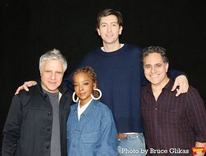 Director Neil Pepe, Kara Young, Nicholas Braun and Playwright Rajiv Joseph @ BroadwayWorld Director Neil Pepe, Kara Young, Nicholas Braun and Playwright Rajiv Joseph Photo