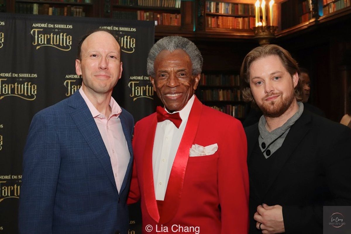 Chris Hahn, Andre De Shields, and Keaton Wooden at 