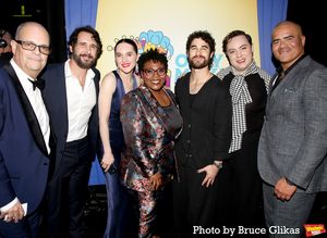 Brad Oscar, Josh Groban, Lena Hall, Only Make Believe Executive Director Tamela Aldri Photo