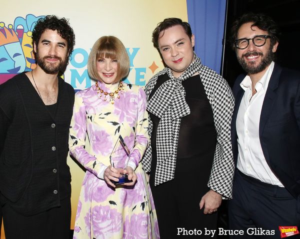 Darren Criss, Honoree Dame Anna Wintour, Jak Malone and Josh Groban  Photo