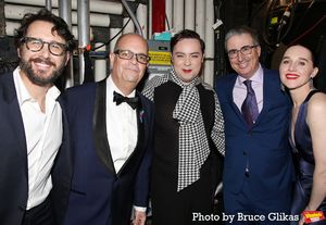 Josh Groban, Brad Oscar, Jak Malone, John Oliver and Lena Hall Photo