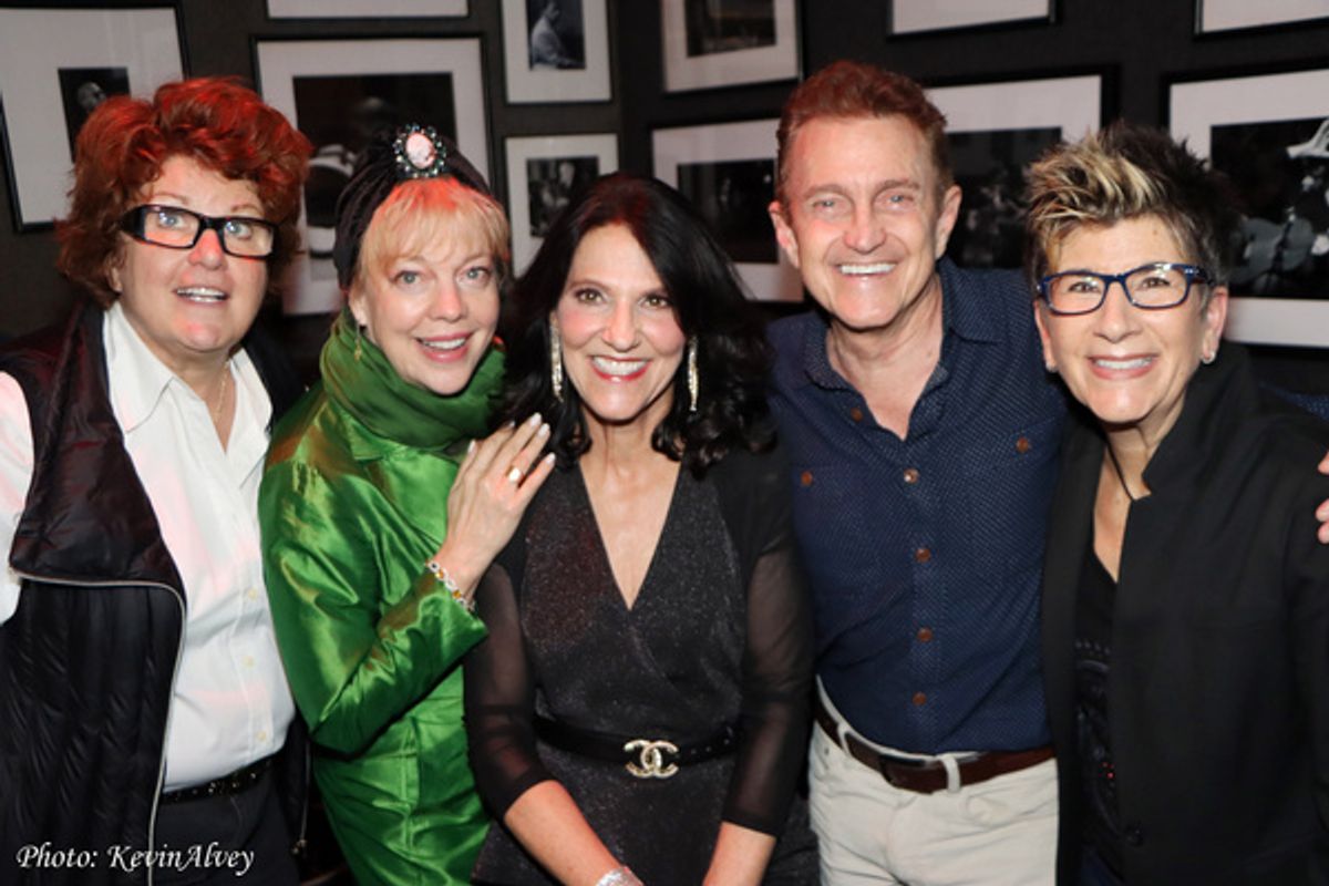 Klea Blackhurst, KT Sullivan, Susan Mack, Jeff Harnar, Marieann Meringolo at 