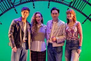 Jon M. Chu with Carl Man, Emma Kingston and Lydia Gerrard  Photo