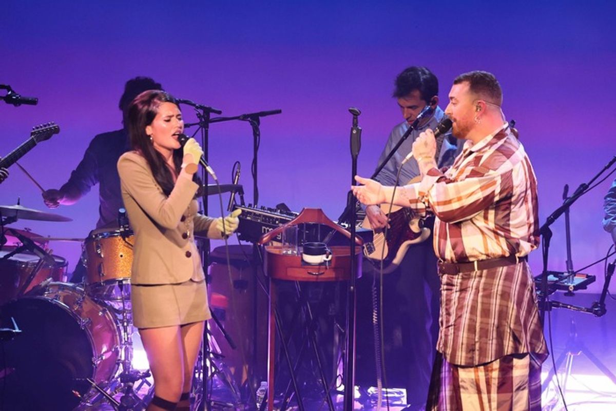 SIENNA SPIRO and Sam Smith  at 