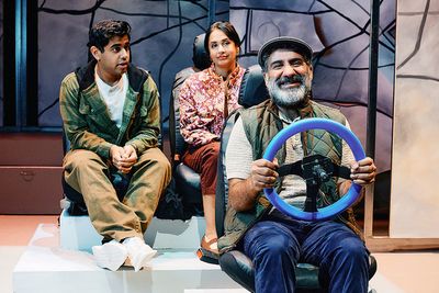 Achintya Pandey, Pia Shah, Parvesh Cheena Photo