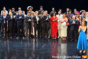 Composer Stephen Flaherty, Lyricist Lynn Ahrens, Director Lear deBessonet and The Com Photo