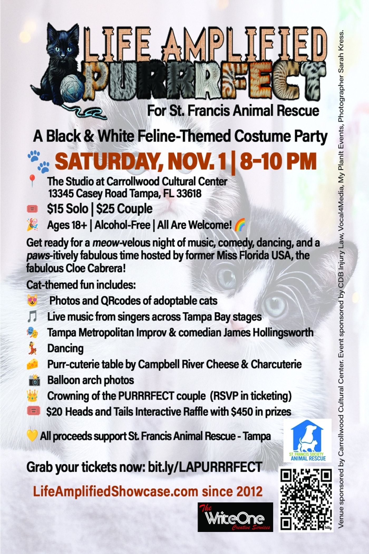 Previews: LIFE AMPLIFIED PURRRFECT at The Studio At Carrollwood Cultural Center  Image