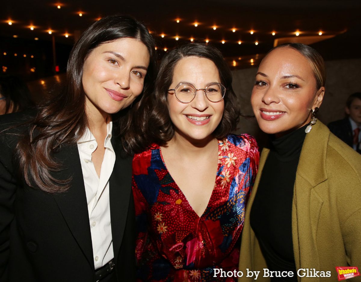 Phillipa Soo, Shaina Taub and Jasmine Cephas Jones  at 