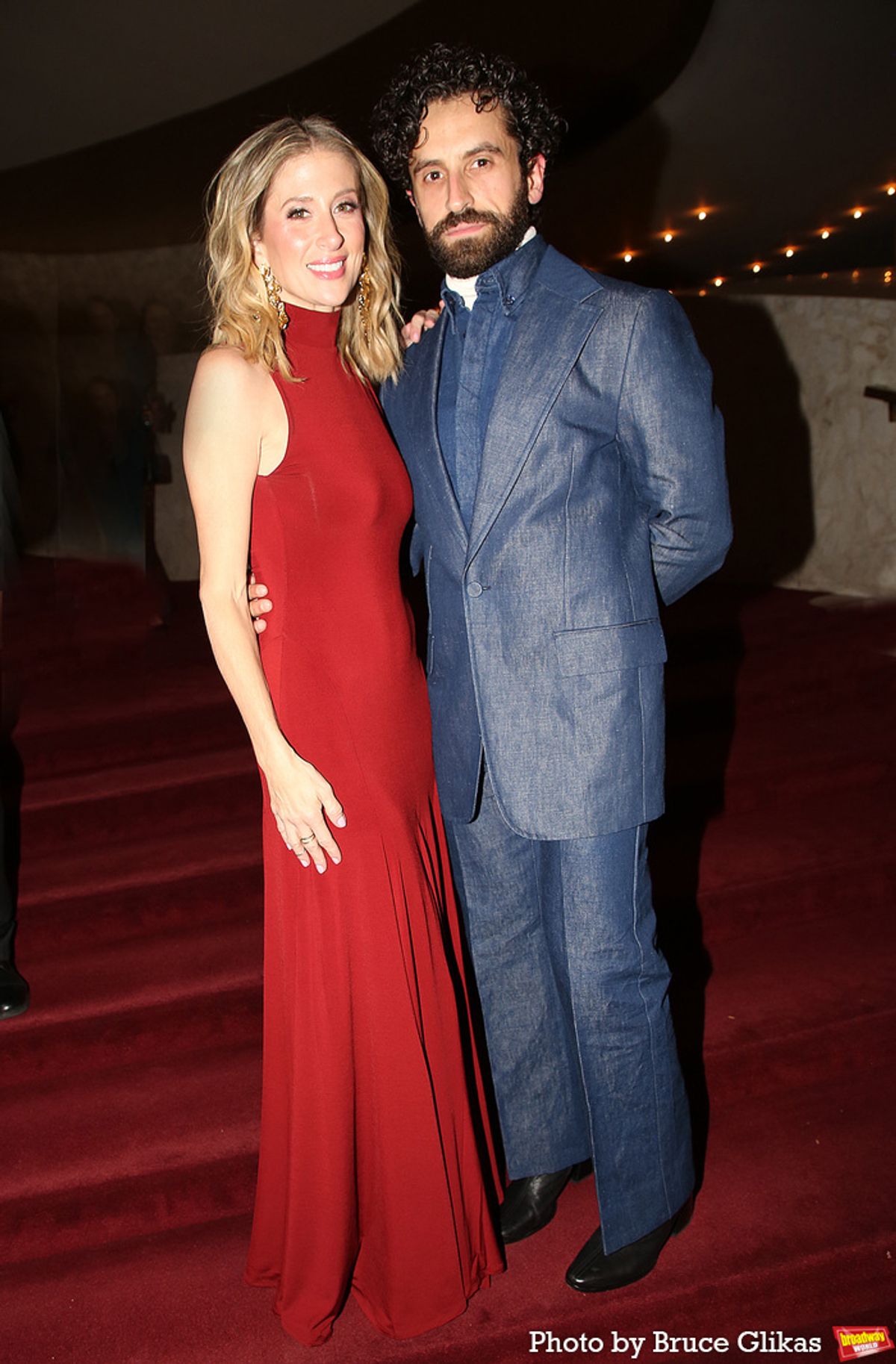 Caissie Levy and Brandon Uranowitz at 