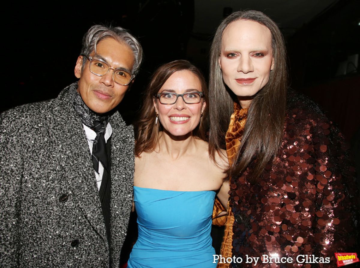 Clint Ramos, Lear deBessonet and Jordan Roth at 