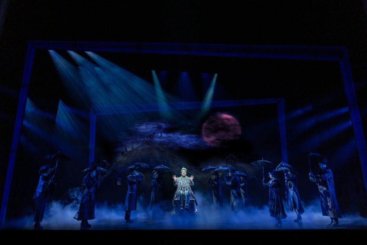 Justin Collette and the full company at 