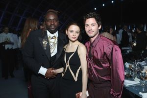 Brian Tyree Henry, Joey King, and Logan Lerman  Photo