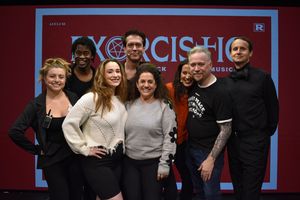 Marissa Jaret Winokur, Hannah Bonnett, Emma Hunton, Michael Shaw Fisher, Steven Cutts, Richardson Cisneros-Jones, Leigh Wulff, Jesse Merlin Photo Jason Goodman @ BroadwayWorld Marissa Jaret Winokur, Hannah Bonnett, Emma Hunton, Michael Shaw Fisher, Steven Cutts Photo