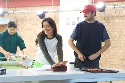 Mithra Malek, Eugene McCoy and Marcello Cruz Photo