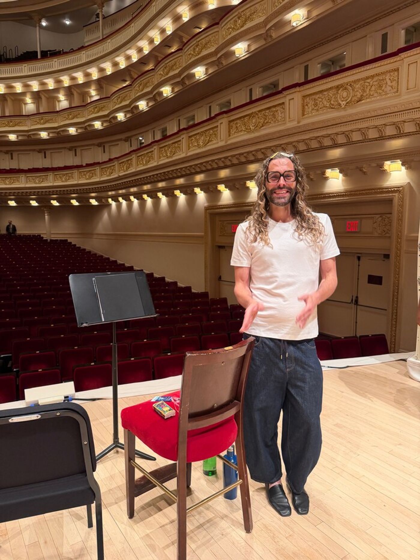 Exclusive: Jonathan Van Ness Backstage at THE DROWSY CHAPERONE at Carnegie Hall  Image