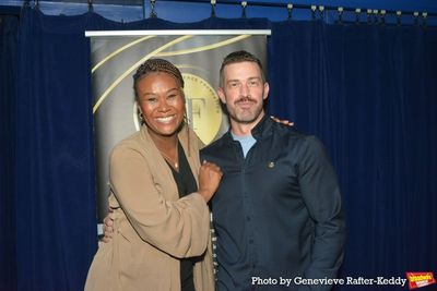 Christina Sajous and Adam Koch (Scenic Designer) Photo