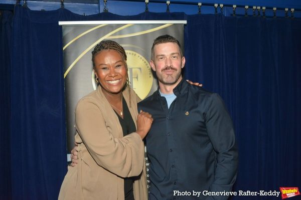 Christina Sajous and Adam Koch (Scenic Designer) Photo