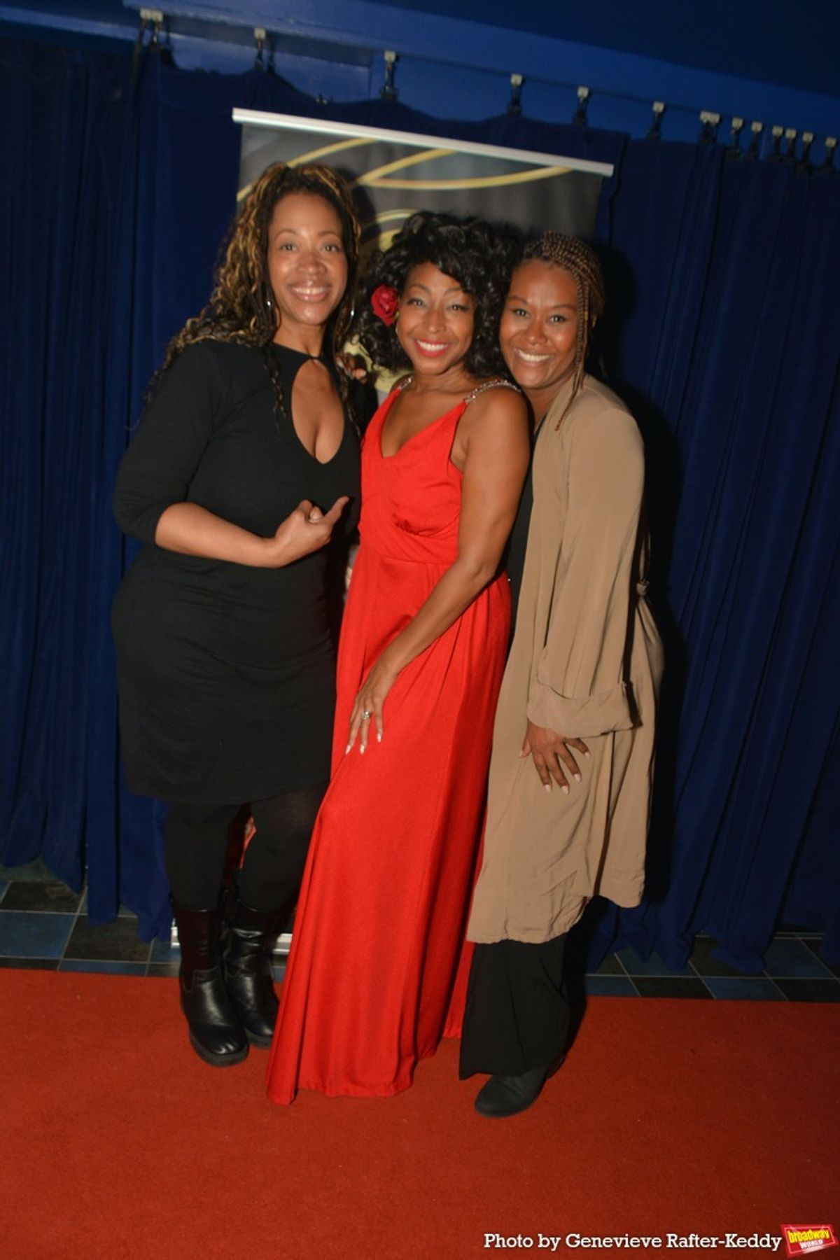 Deah Love Harriott, N'Kenge and Christina Sajous at 