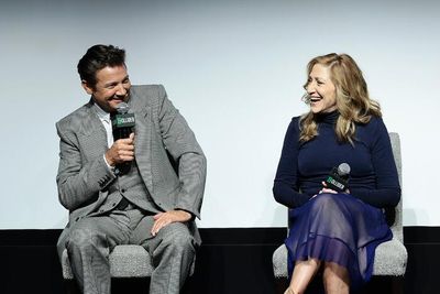 Jeremy Renner and Edie Falco  Photo